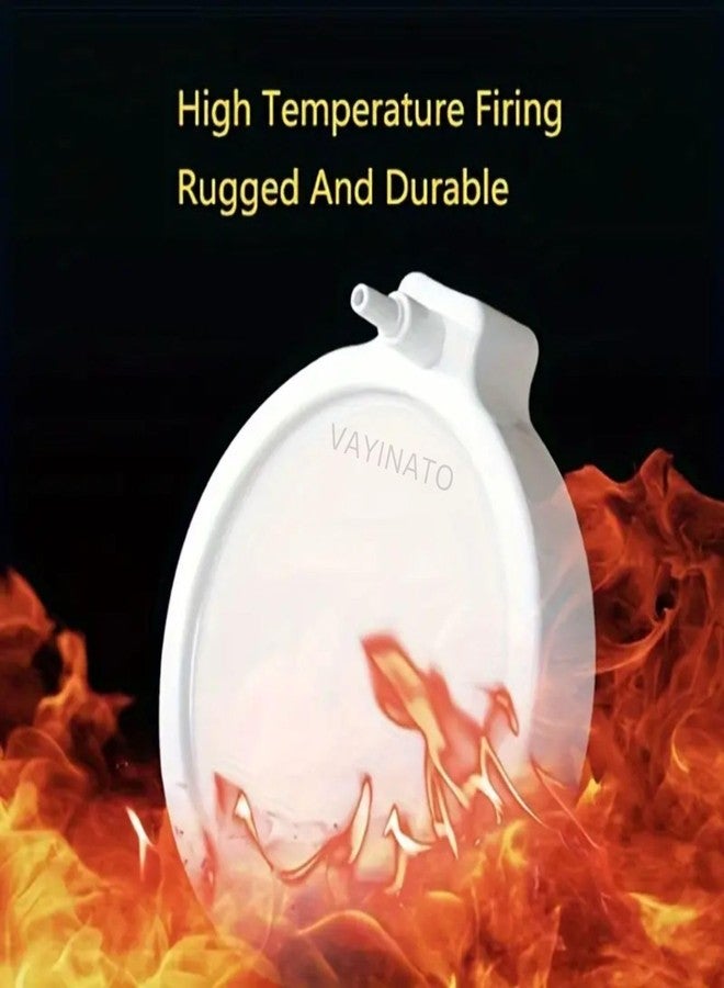 VAYINATO® 4 inch White Non Clogging Round Air Stone Disc Bubble Diffuser (Motor Not Included) for Aquarium Fish Tank Hydroponics Pump Ceramic Airstones (White) by Petzlifeworld - Image 4